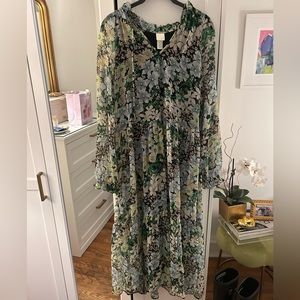 H&M long floral dress